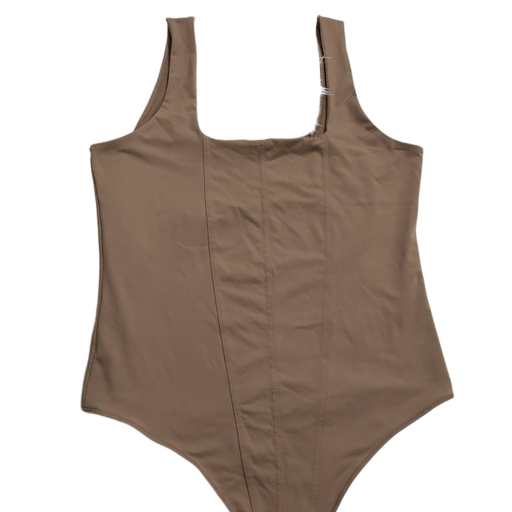 Abercrombie & Fitch soft a&f collection seamed squareneck bodysuit